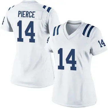 ALEC PIERCE Signed Indianapolis Colts White Football Jersey FOR THE SHOE  Inscription Beckett COA