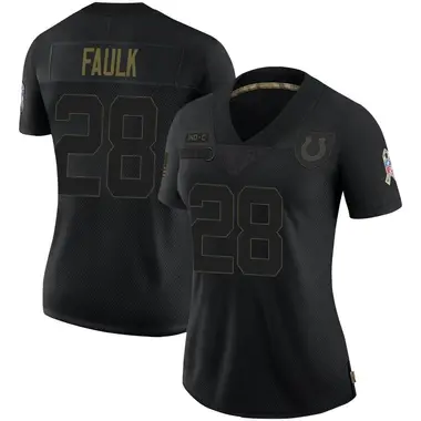 Women's Indianapolis Colts Marshall Faulk Nike Royal Indiana