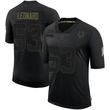 Shaquille Leonard Indianapolis Colts RFLCTV Black Football Jersey •  Kybershop